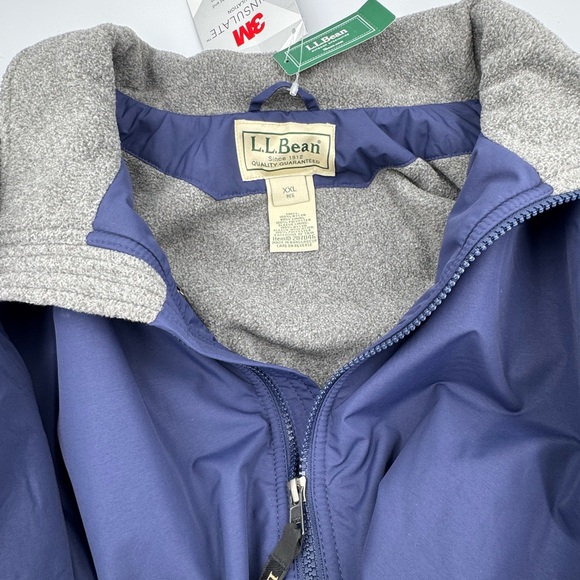 L. L. Bean Men’s Warm-Up Fleece Lined  Jacket W 3M Insulate Size XXL - Picture 5 of 8